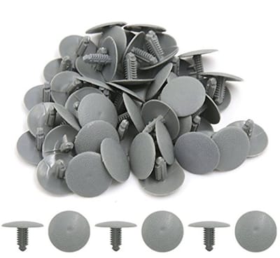 50 Stuks Auto Deur Spatbord Klinknagels - Kleur Grijs