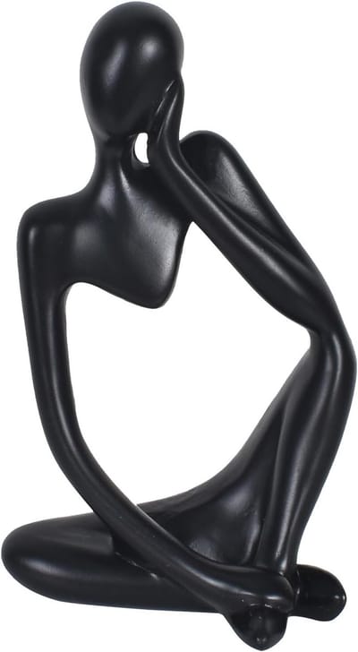 Solidchoice - Minimalistisch Abstracte Sculptuur van Hars voor Interieurdecoratie
