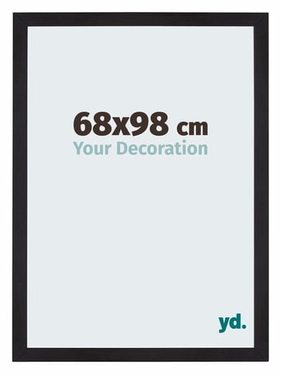 Your Decoration - Puzzellijst 68x98 cm - Zwart Houtnerf - Puzzellijst 1500-2000 stukjes - MDF Fotolijst - Mura
