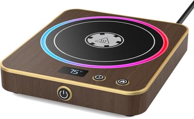 Slimme Bekerwarmer voor Bureau met Temperatuurweergave - Houd Koffie en Thee Warm