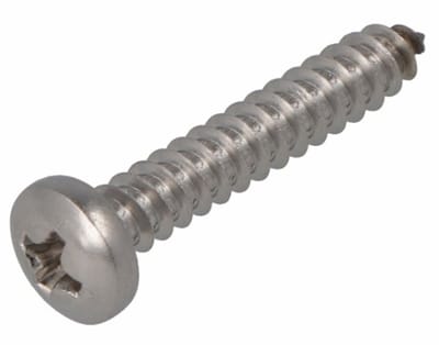 Plaatschroef RVS A2 2,2x16 – zak a 12 stuks – Cilinderkop – kruiskop PH-2 – zelftappend – DIN 7981C