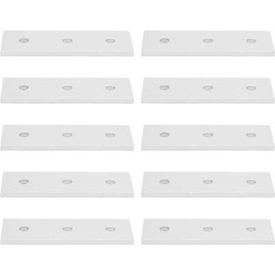 10 stuks Aluminium Vlakke Verbindingsplaten Vlak Rechte Reparatie Verbindingsplaten 3030?3 Gaten