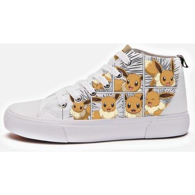 Pokémon Eevee Kids' High Top - White - UK Kids 10 / EU28