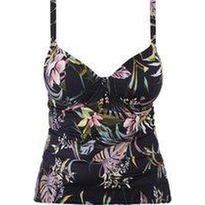 Freya - TAHITI NIGHTS UW Plunge Tankini Top - BLACK - Vrouwen - Maat 75G