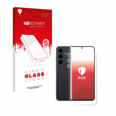 upscreen - Screenprotector voor Samsung Galaxy S25 FE (Voor+Camera) - Folie Beschermfolie Beschermglas transparant