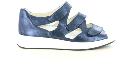 Solidus -Dames - blauw donker - sandalen - maat 39.5
