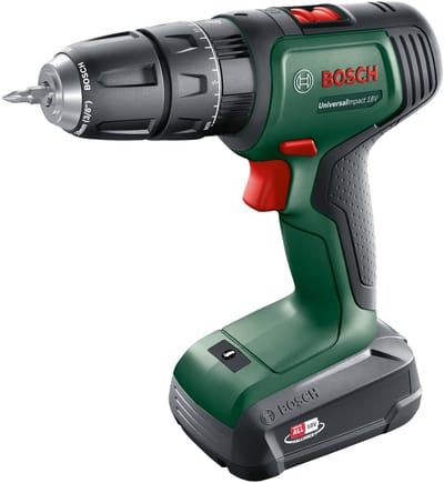 Bosch Universele Impact 18V draadloze slagboormachine (1x 1,5 Ah)