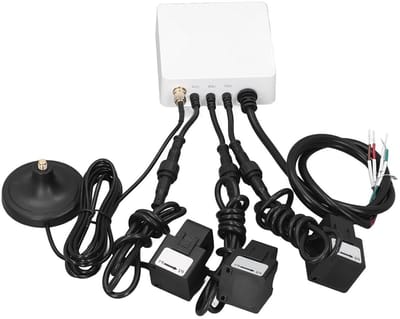 Slimme Energiemonitor - Stroomverbruik Meter - Energie Besparen - Real-time WiFi Meting - 3x 200A Sensoren - Wit
