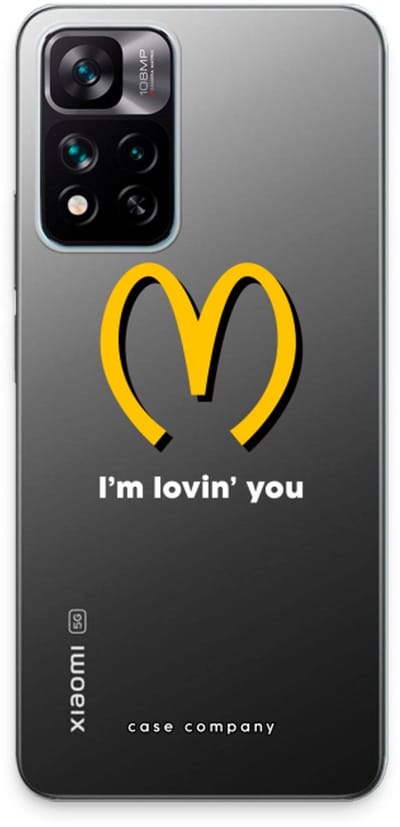 Case Company® - Hoesje geschikt voor Xiaomi 11i hoesje - I'm lovin' you - Soft Cover Telefoonhoesje - Bescherming aan alle Kanten en Schermrand