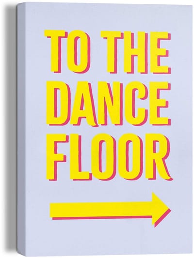 Schilderij Dancefloor - 30 x 20 - Canvas - REINDERS