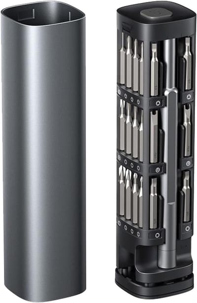 Complete Set van 46 Precision Schroevendraaiers met 42 Magnetische Bits voor Elektronische Reparaties aan Computer, Laptop en Telefoon