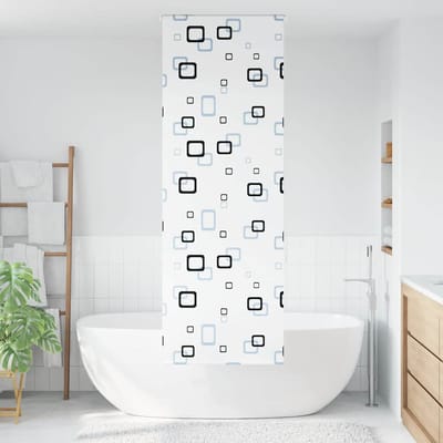 vidaXL - Doucherolgordijn - 80x240 - cm - stofbreedte - 76 - cm