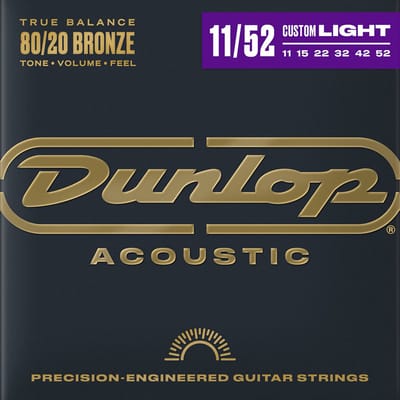 Dunlop acoustic strings medium light 11-52