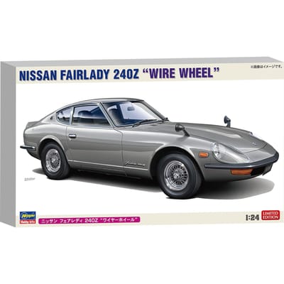 Hasegawa Modelbouwpakket Auto - 20757 Nissan Fairlady 240Z Wire Wheel - Japanse Auto Plastic - 1:24 - Modelbouw