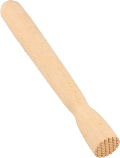 Fermentatie Tamper van Hout voor Cocktails, Sauerkraut en Specerijen - Ideaal voor Mint en Fruitdranken, 21 cm lang