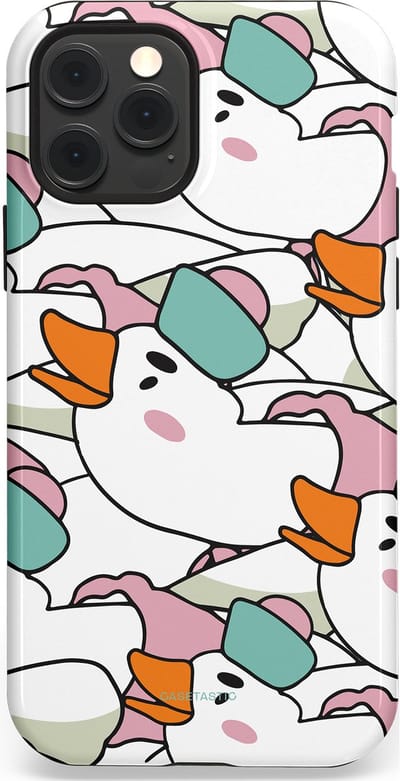 Casetastic Hoesje Geschikt voor Apple iPhone 12/12 Pro Magsafe - Stijlvolle Beschermende Duo-layer Case - Gansmatroos