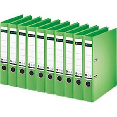 LEITZ® ordner 1007/1008, A4, rugbreedte 52 mm, 10 stuks, groen