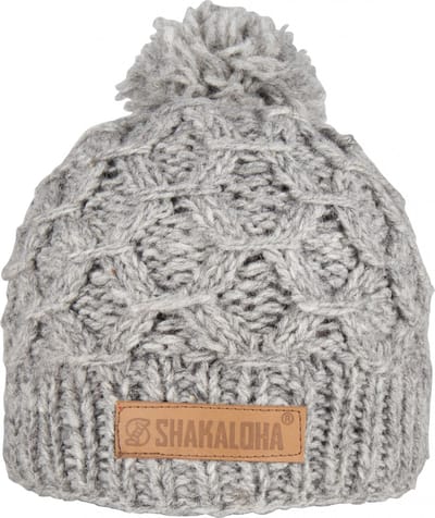 Shakaloha Gebreide Wollen Muts Heren & Dames Beanie Hat van schapenwol met polyester fleece voering - Bona Beanie Antracite Unisex - One Size Wintermuts