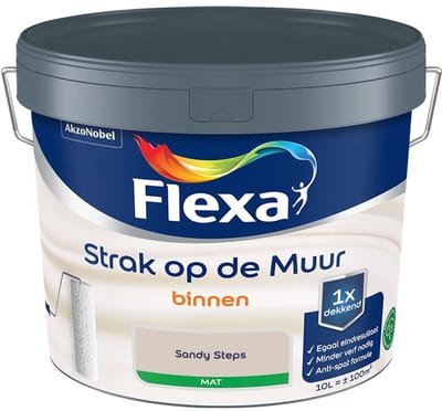 Flexa - Strak Op De Muur Binnen Mat - Sandy Steps - Mengverf - 10 L