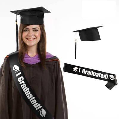Dailygoods- Afstudeerhoed Verstelbaar - Afstudeersjerp - Graduation Hoed - Feestartikelen - Decoratie - 1 Stuk met Kwast - Graduatiecap