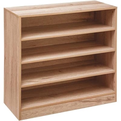 5Five Schoenenkast voor 12 paar schoenen - bruin - 67,5 x 68 cm - hout - Schoenen opbergen - Schoenenrek