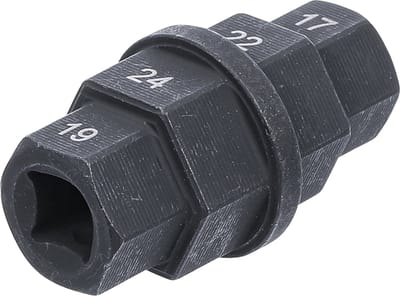 BGS Motorfiets dopsleutel 3/8 17 - 19 - 22 - 24 mm