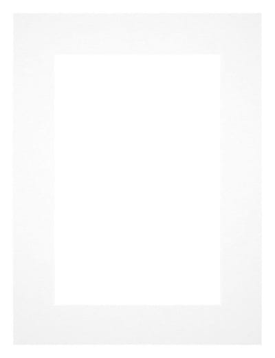 Passe-Partout Fotomaat 60x90 cm - Lijstmaat 68x98 cm - Wit - Museumkarton - Fotolijst niet inbegrepen