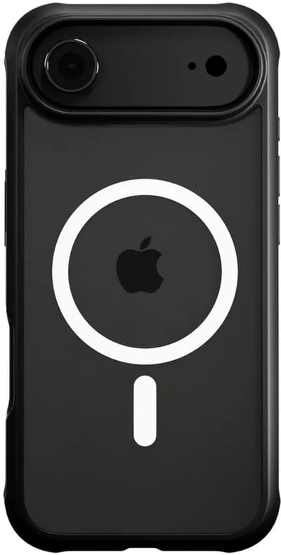 Cygnett, Hoesje geschikt voor iPhone Air - MagTitan Full-body MagSafe met 9H Screenprotector, Transparant zwart