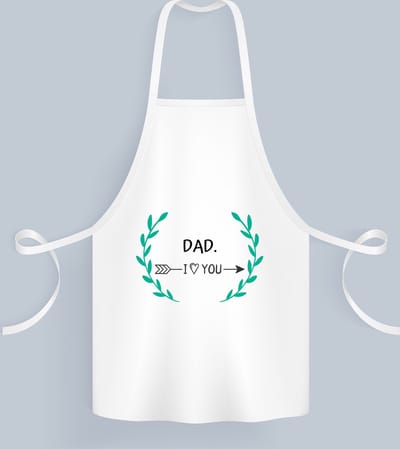 Akyol - dad i love you Keukenschort - Papa - de liefste vader - vader cadeautjes - vaderdag - verjaardag - geschenk - kado - 82 bij 71 cm