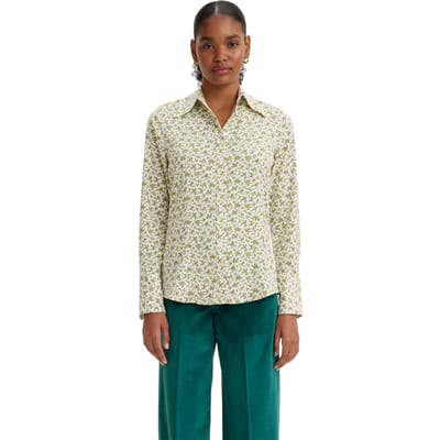 Levis Elodie-blouse met normale pasvorm voor dames (Mosgroen)