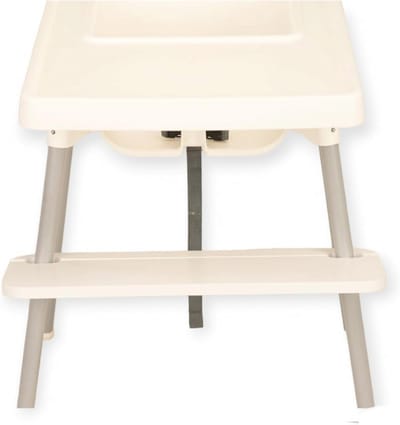 Witte Houten Voetsteun voor Kinderstoelen - Verstelbare Voetsteun Accessoire