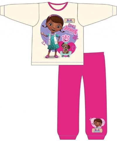 de Speelgoed Dokter pyjama - Maat 86/92 - Doc McStuffins - Meisjespyjama - roze
