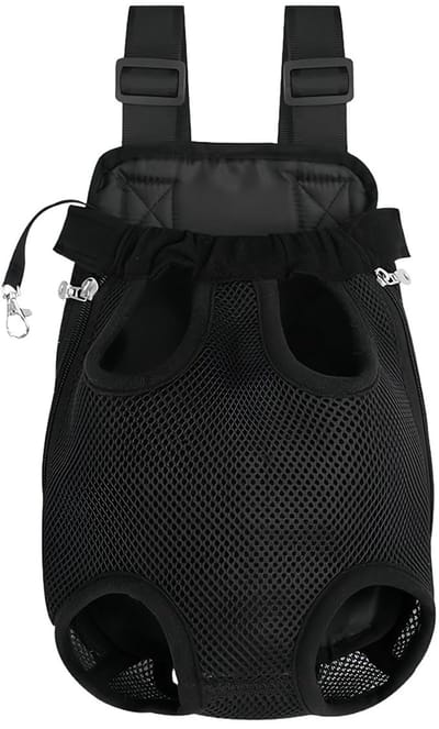 Dailygoods- Rugzak Verstelbaar voor Huisdieren - Extra Groot - Veiligheid - Comfort - Draagtas - Ademend Gaas - Duurzaam Polyester - Dierenrugzak