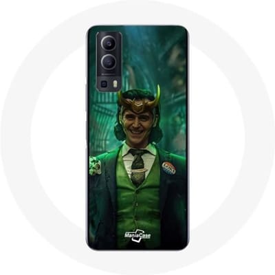 Coque pour Vivo Y72 - Maniacase - Loki Thor Ragnarok - Souple - Noir - Avec Casque
