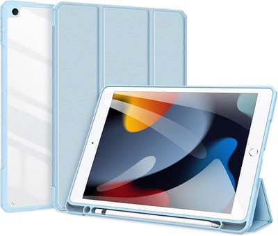 Dux Ducis - Tablet hoes geschikt voor Apple iPad 10.2 2019/2020 - Toby Series - Tri-Fold Book Case - Blauw