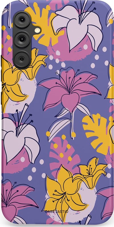 Casetastic Hoesje Geschikt voor Samsung A34 (5G) - Stijlvolle Beschermende Duo-layer Case - Lichtjesbloei