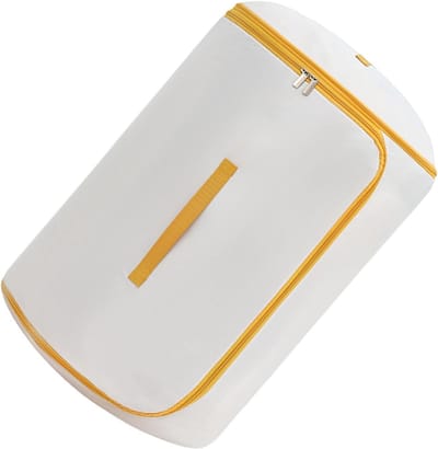 Opbergzakken Dekbed - Ruimtebespaarder Organizer - Beddengoed Opslaan - Vacuüm Compressie Technologie - 25x25x2 cm - Geel