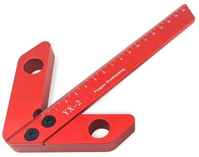 NTH products- Center Finder - Houtbewerking Gereedschap - Hoekmeter 45/90 Graden - Lijnmeter - Meetinstrument - Aluminiumlegering