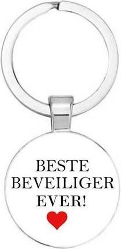 Akyol - Beste beveiliger ever Sleutelhanger - Beveiliger - Beveiligers - Leuk kado voor iemand die beveiliger is - 2,5 x 2,5 CM