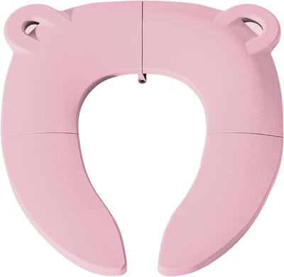 Draagbaar Potje - Reis Toilet - Onderweg Zindelijk - Universele Pasvorm - 19.6 x 16.2 cm - Lichtroze