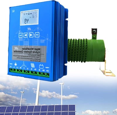Wind Turbine Generator - Hybride Laadregelaar - Energie Opladen - MPPT Boost Technologie - 48V Systeem - Grijs