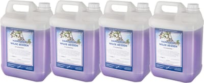 Handzeep Wilde Bessen 5 liter - set van 4 stuks - navulling - Voordeelverpakking