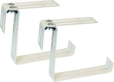 Geli Balkonbeugel - 4x - voor railing t/m 14 cm - wit - bloem/plantenbakken ophang beugel