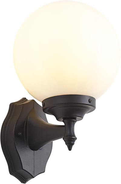 QAZQA champs - Klassieke Wandlamp voor buiten - 1 lichts - L 220 cm - Zwart - Buitenverlichting