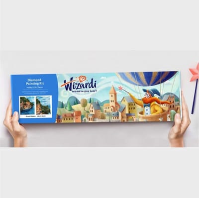 Wizardi diamond painting – New York yellow cab taxi – 68 x 100 cm