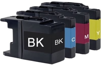 LC-1280 XL Zwart + Alle Kleuren Set - Huismerk inktcartridge compatible met Brother DCP J525W \ DCP J725DW \ DCP J925DW \ DCP J925W \ MFC J430W \ MFC J5910DW \ MFC J625DW \ MFC J6510DW \ MFC J6710DW \ MFC J6910DW \ MFC J825DW