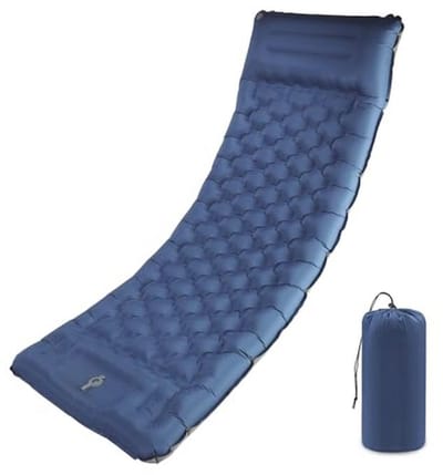 Ultralichte zelfopblazende camping slaapmat 12 cm met kussen - waterdicht en draagbaar voor buiten reizen