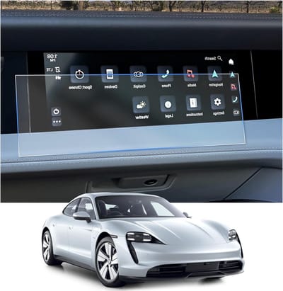 Navigatie Beschermfolie voor Porsche Taycan 2020-2024 - 6H Krasbestendig 10.9 inch GPS Scherm Bescherming - 2 Stuks Accessoires voor Turbo GT en 4S