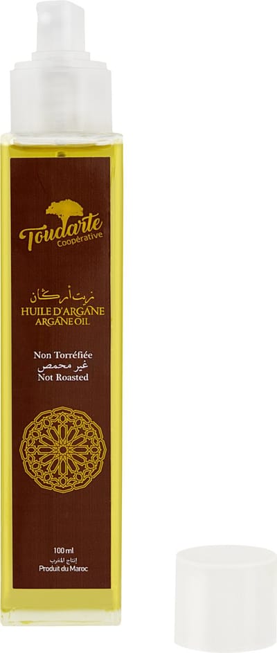Toudarte Coopérative Arganolie 100% puur 100ml - Biologisch - Uit Marokko - Voor Haar en Gezicht