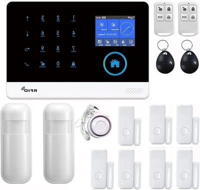 Huisbeveiliging Alarm - GSM Alarm Systeem - Veiligheid Thuis - APP Controle - 24 Inch Scherm - Zwart